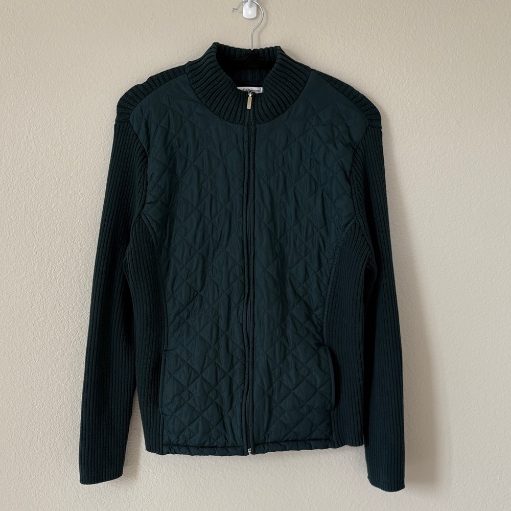 Croft & Barrow Green Quilted Jacket